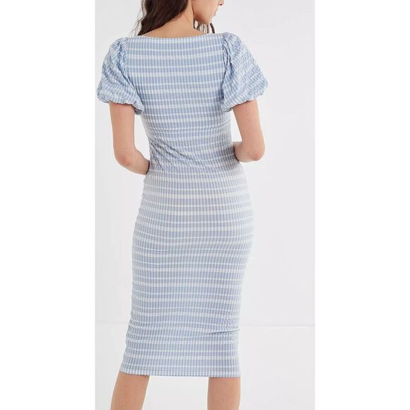 Urban Outfitters Picnic In The Park Crinkle Midi Dress - Picture 3 of 11